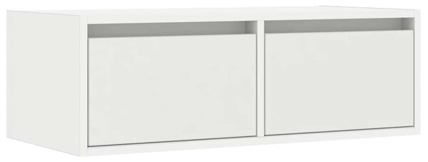 TV szekrény LED világítással fehér 75x35,5x25 cm