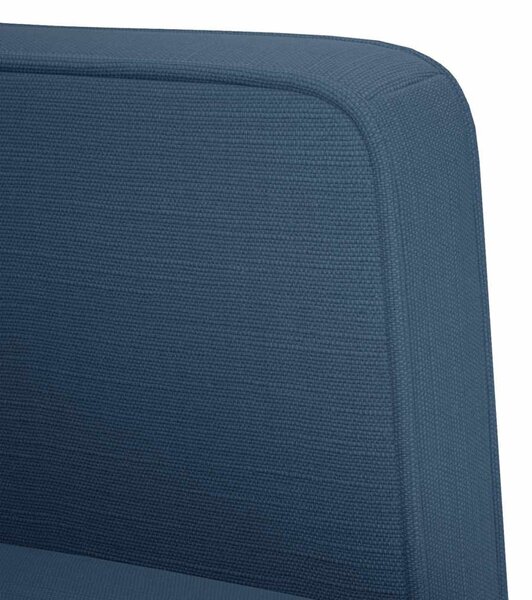 Kék szövet loveseat kanapé 111 cm