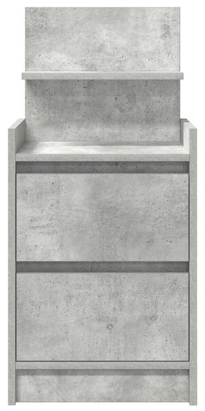 Betonszürke éjjeliszekrény 2 fiókkal 38x34x80 cm