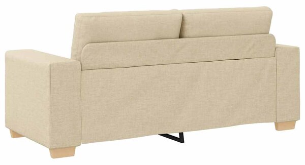 Krém szövet loveseat kanapé 180x77x82 cm