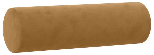 2 személyes barna bársony kanapé díszpárnákkal 140 cm