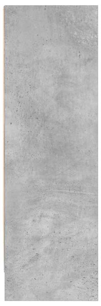 Betonszürke forgácslap könyvespolc 80 x 24 x 75 cm
