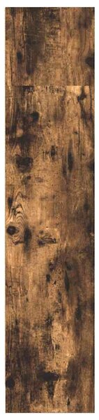 Füstös tölgy színű szerelt fa könyvszekrény 80 x 24 x 109 cm