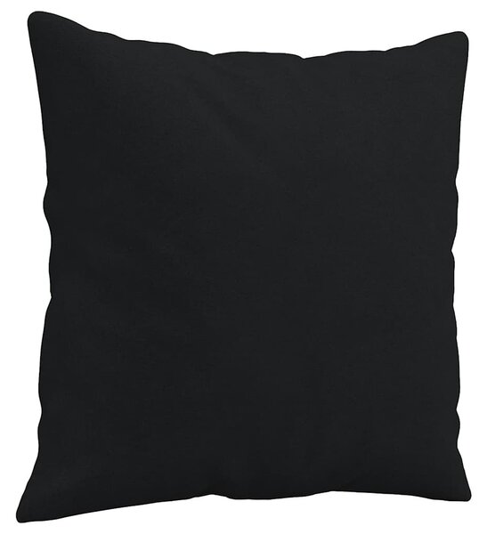 2 személyes fekete mikroszálas szövetkanapé párnákkal 120 cm