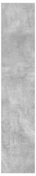 Betonszürke szerelt fa könyvespolc 40 x 30 x 152 cm