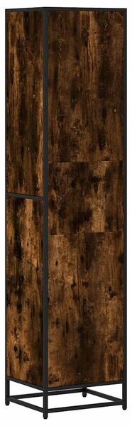 Füstös tölgy színű szerelt fa könyvszekrény 40x35x170,5 cm