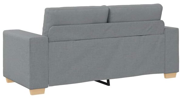 Világosszürke szövet loveseat kanapé 180x77x82 cm