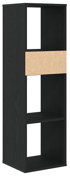 Könyvszekrény fekete 34x31x112 cm szerelt fa