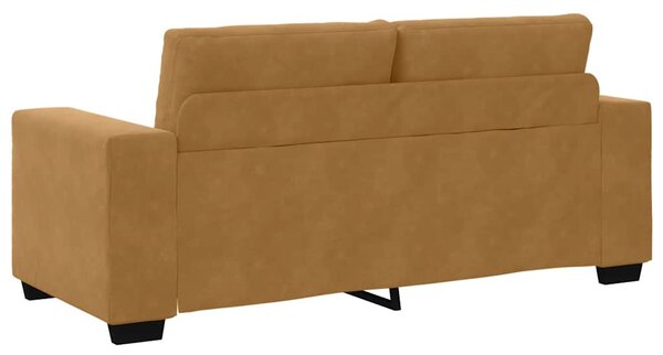 Barna bársony loveseat kanapé 180x77x82 cm