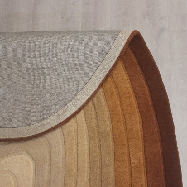 Téglavörös gyapjú szőnyeg 160x230 cm Puddle Ombre Wool – Flair Rugs