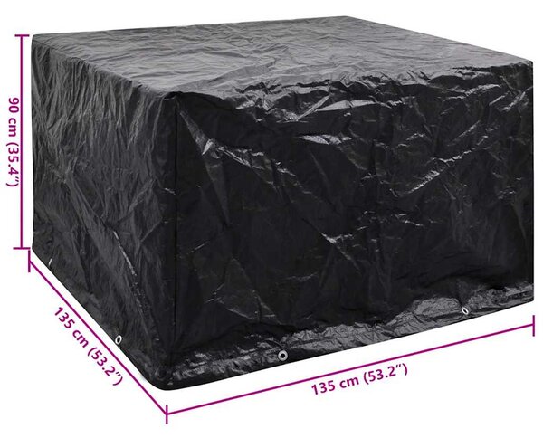 Kerti bútor huzat 8 fűzőlyukkal 135 x 135 x 90 cm