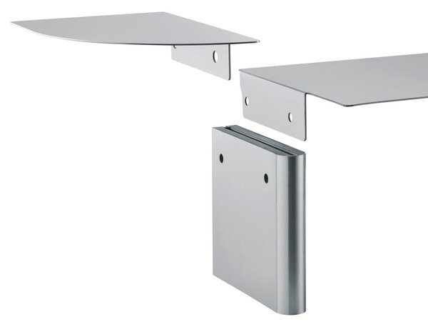 Matt ezüstszínű rozsdamentes acél fali polc 80 cm Oru – Blomus