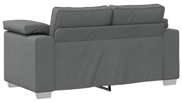 Kétszemélyes kanapé Sötétszürke 160 cm szövet