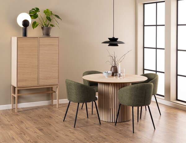 MAZZONI EXPORT CLARA Olívazöld (Basel 77 szövet)/fekete lábak - MODERN KÁRPITOZOTT KAGYLÓSZÉK LOFT STÍLUSÚ NAPPALIBA/ÉTKEZŐBE/IRODÁBA