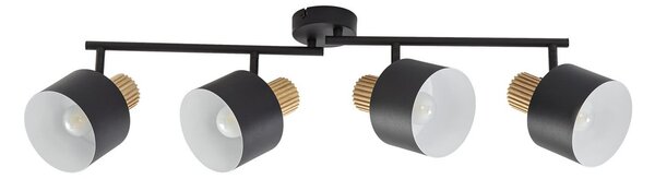 Mennyezeti Lámpa Lindby, Lenja, dimmable, Fekete, Nappali, Fém, Modern
