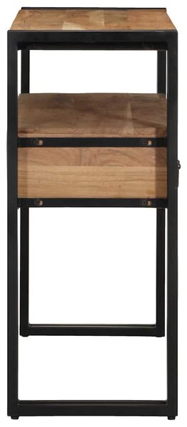 Konzolasztal fiókkal Barna 90 x 33 x 75 cm Tömör Akácfa