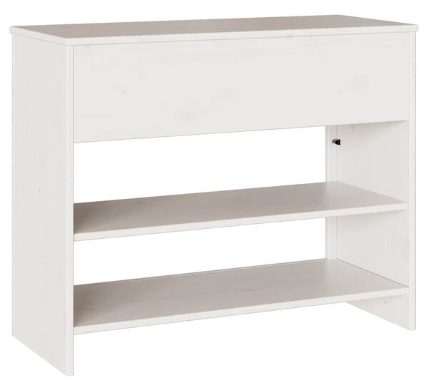 Konzolasztal Drammen Fehér 89,5 x 37 x 73 cm Tömör fenyőfa