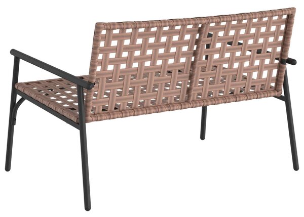 Kerti Szék Barna 110,5 x 79 x 75,5 cm polirattan