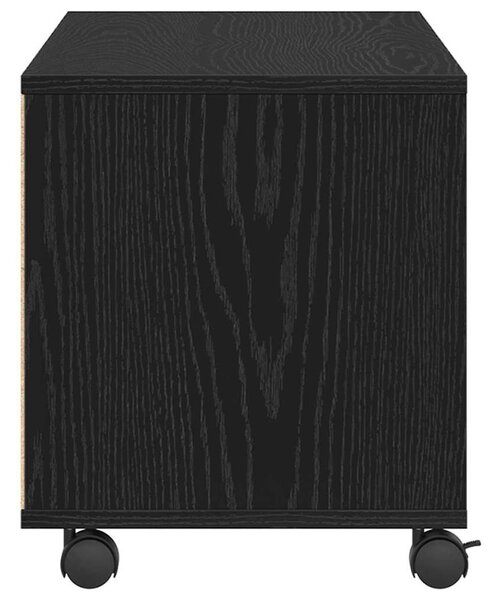 TV szekrény 90 x 35 x 40.5 cm Fekete Szerelt fa