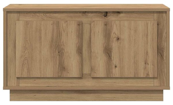 TV szekrény 80 x 35 x 45 cm kézműves tölgy Szerelt fa