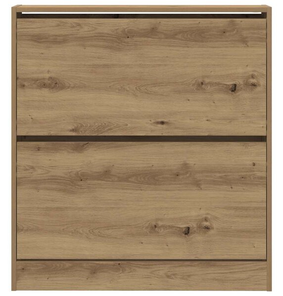 Cipőszekrény 80 x 21 x 87,5 cm Szerelt Fa Füstölt tölgy