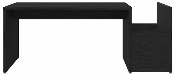 Dohányzóasztal Fekete tölgy 90 x 45 x 35 cm Szerelt Fa