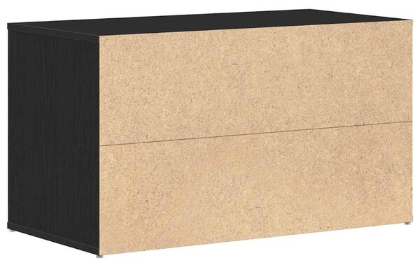 Előtér pad Fekete tölgy 80 x 40 x 45 cm Szerelt Fa