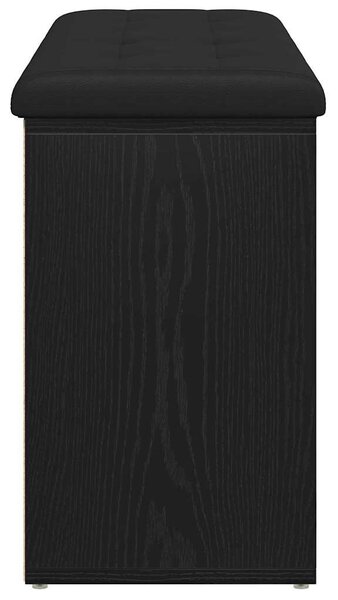 Cipőpad Fekete tölgy 102 x 32 x 50 cm Szerelt Fa