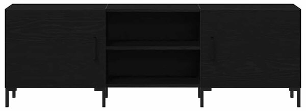 TV szekrény garnitúra 150 x 30 x 50 cm Fekete tölgy Szerelt Fa
