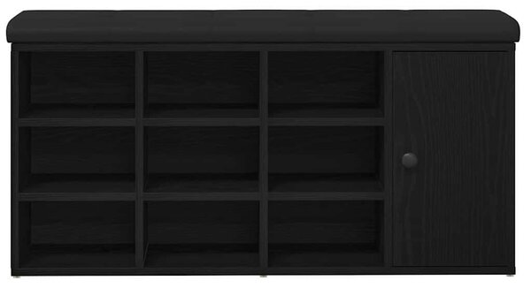 Tárolópad Fekete tölgy 102 x 32 x 50 cm Szerelt Fa
