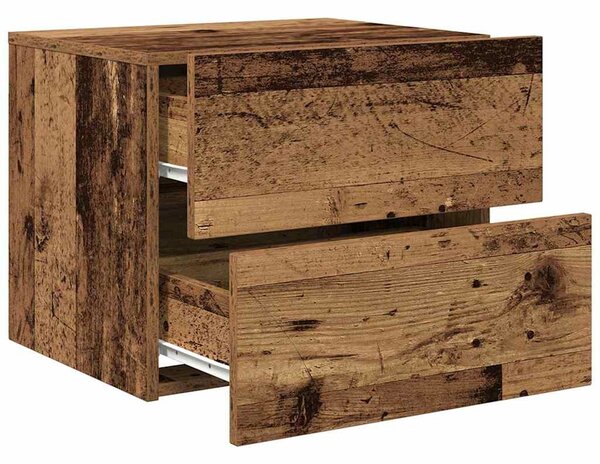 Éjjeliszekrény 2 db Öreg fa 50 x 39 x 41 cm Szerelt Fa