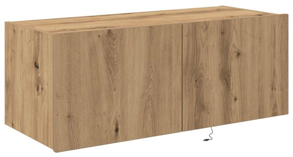 TV Fali Szekrény 80 x 35 x 31 cm Artisan tölgy Szerelt Fa