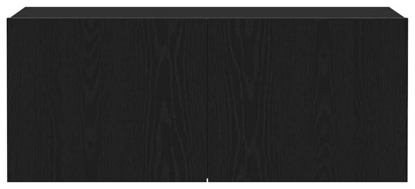 TV szekrény garnitúra 100 x 30 x 41 cm Fekete tölgy Szerelt Fa