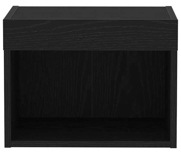 TV szekrény garnitúra 40 x 30 x 30 cm Fekete tölgy Szerelt Fa