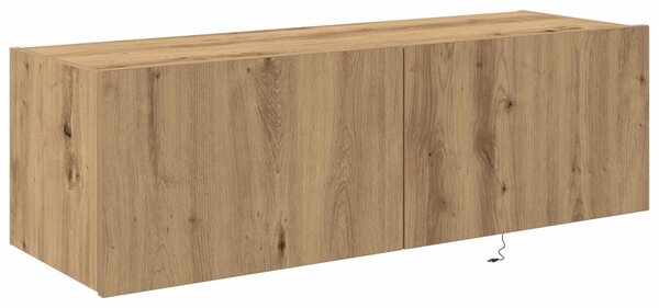 TV Fali Szekrény 100 x 35 x 31 cm Artisan tölgy Szerelt Fa
