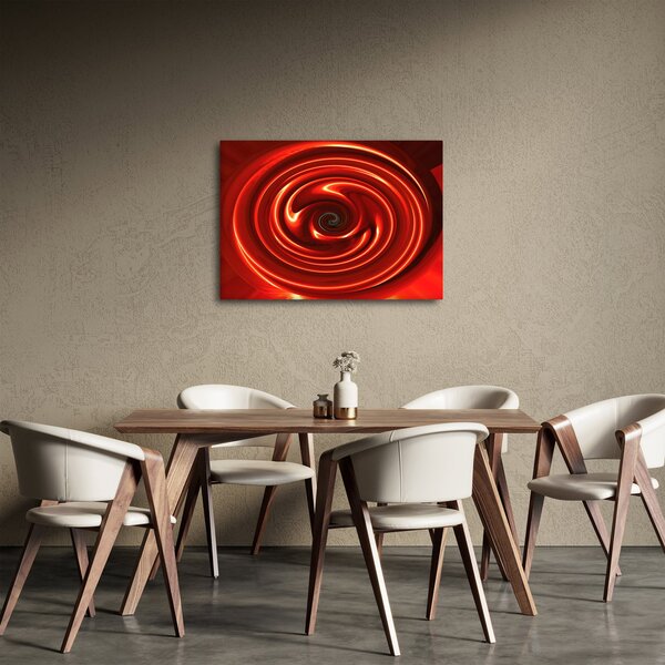 Absztrakt kép - piros spirál (70x50 cm)