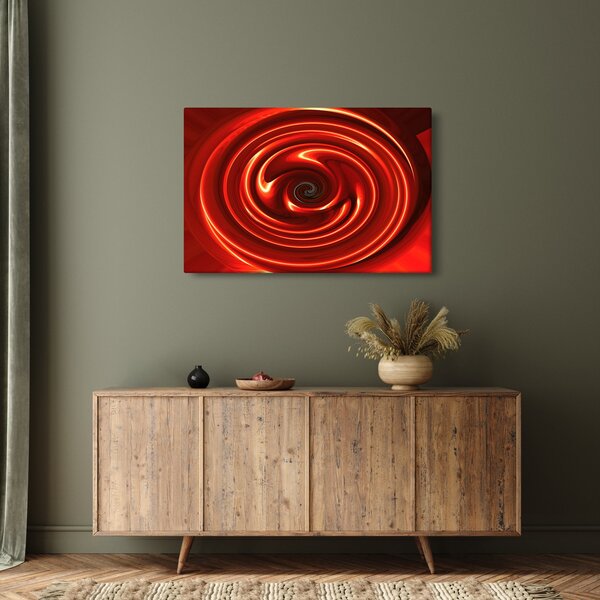 Absztrakt kép - piros spirál (90x60 cm)