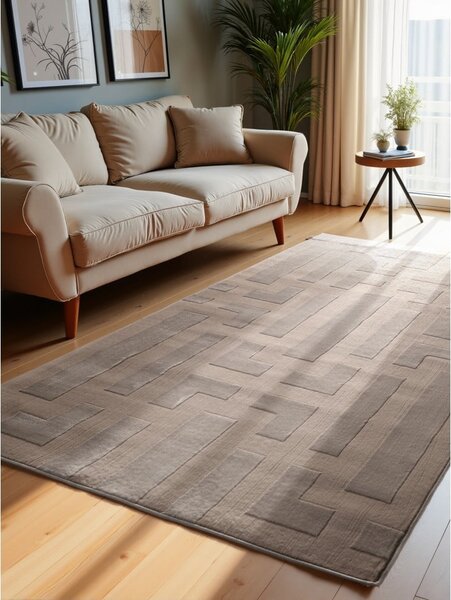 Bézs szőnyeg 120x170 cm Perles Onyx – Elle Decoration
