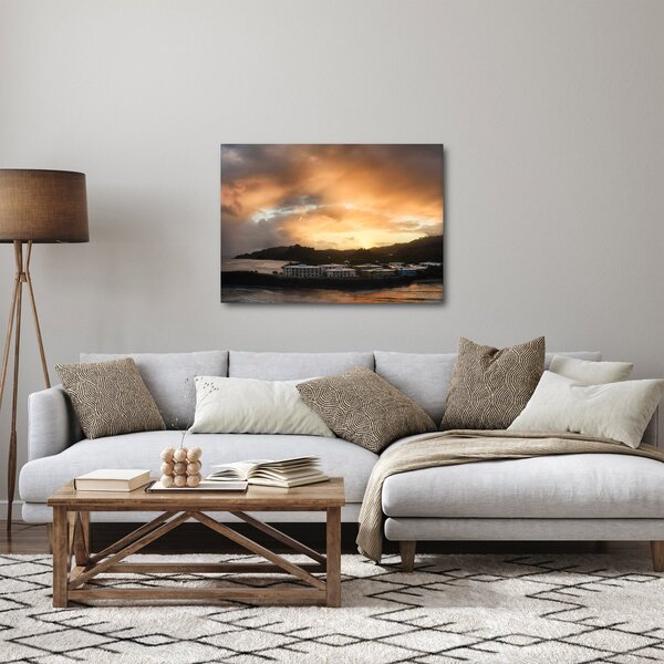 Kép - felhős tengerpart (70x50 cm)