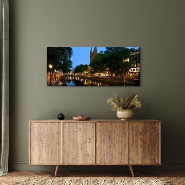 Éjszakai történelmi város képe (120x50 cm)