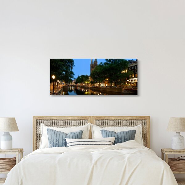 Éjszakai történelmi város képe (120x50 cm)