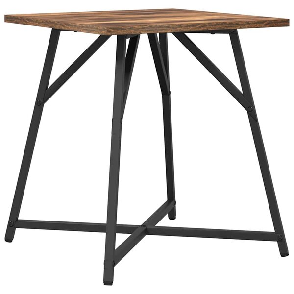 Kisasztal készlet 2 db Füstölt Tölgy és Fekete 50 x 50 x 50 cm