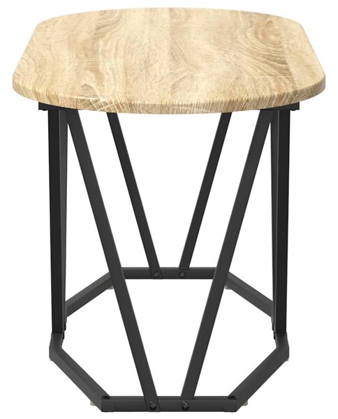 Dohányzóasztal Sonoma tölgy 80 x 40 x 40.5 cm Mérnöki fa és fém