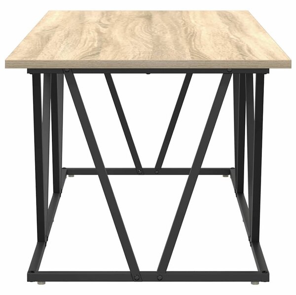 Dohányzóasztal Sonoma tölgy 100 x 50 x 40 cm Mérnöki fa és fém
