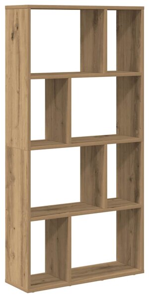 Kézműves tölgy színű szerelt fa könyvespolc 60 x 20 x 120,5 cm