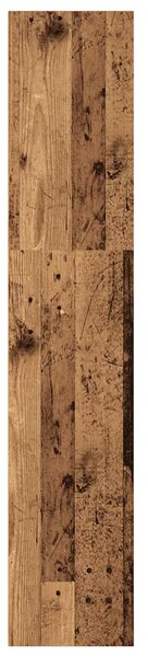 Antik fa színű szerelt fa könyvespolc 40 x 30 x 152 cm