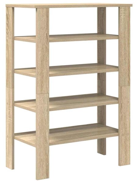 Sonoma tölgy színű szerelt fa cipőtartó 61x32x87,5 cm