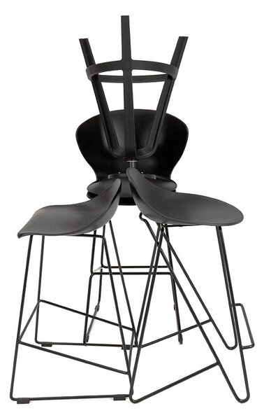King Home ROLF Polipropilén Bárszék Fekete Modern PC-148A.76