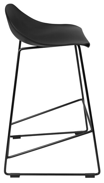 King Home ROLF Polipropilén Bárszék Fekete Modern PC-148A.76