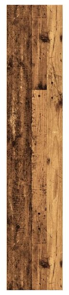 Antik fa színű szerelt fa könyvespolc 60 x 30 x 152 cm